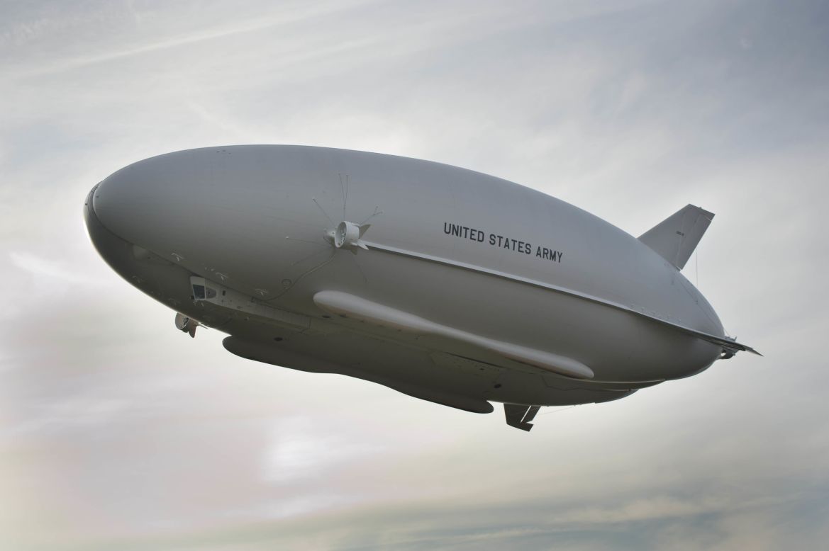 Airlander 10 was originally designed for the U.S. military to use for surveillance of troops and conflict zones overseas, but a lack of funding grounded the project. 