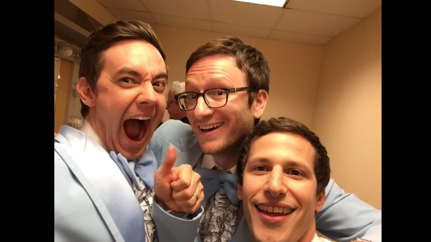 The Lonely Island <a href="https://twitter.com/thelonelyisland/status/569688063913398272" target="_blank" target="_blank">tweeted</a> "had so much fun performing at THE ACADEMY AWARDS!!!" on Sunday, February 22. <a href="http://www.cnn.com/2015/02/18/living/gallery/look-at-me-selfies-0218/index.html" target="_blank">See 20 selfies from last week</a>