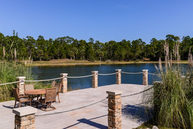 ... or maybe go for a swim in the four-acre lake.