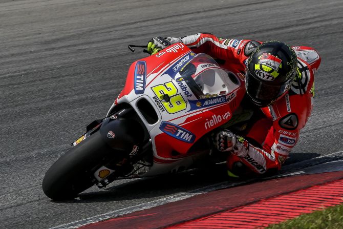 Crutchlow's replacement at Ducati, Andrea Iannone finished a very promising fourth.  