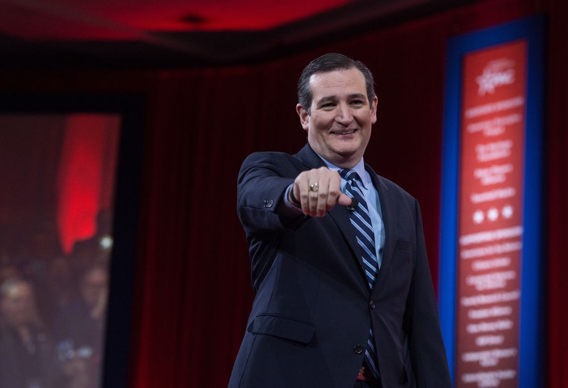 Texas' Ted Cruz takes the stage.