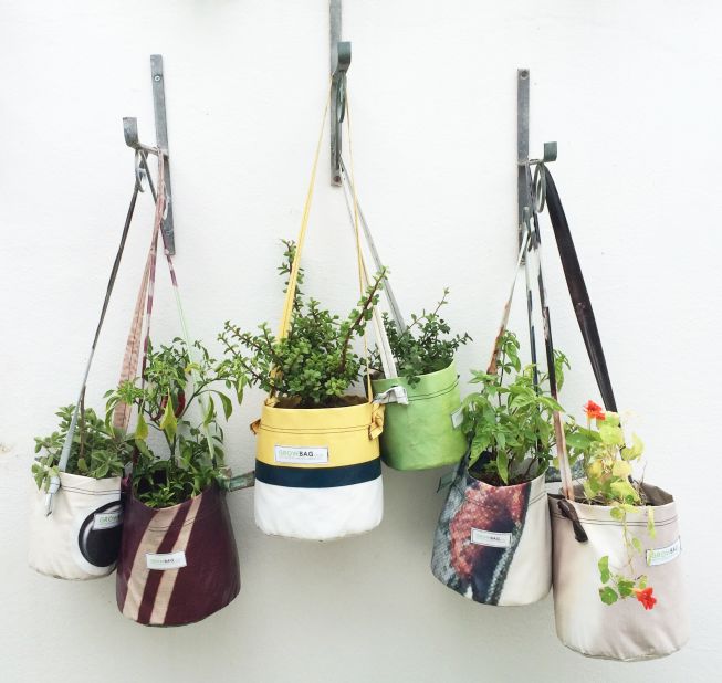 Cape Town-based organization GROWbag creates planters from discarded billboard vinyl. The company has paired with non-profit Soil For Life, which teaches gardening and nutrition to Capetonians.