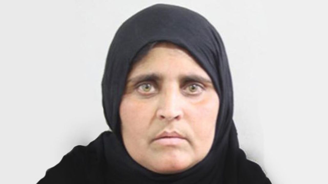 The photo of Sharbat Bibi from her Nadra form.