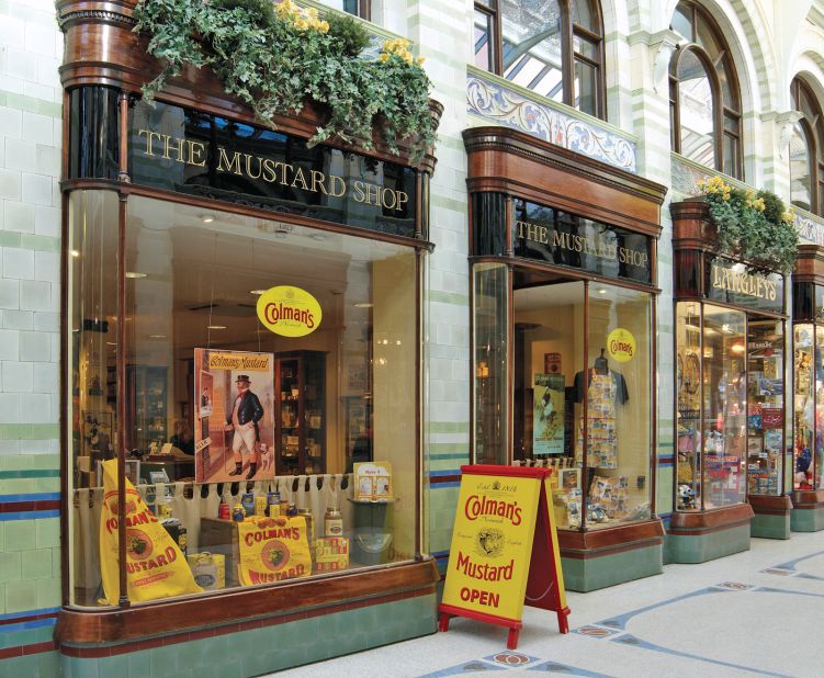Colman's Mustard edged into fame in 1901, but the shop didn't open until 1973. The adjoining museum offers a fascinating insight into the brand and its history. 