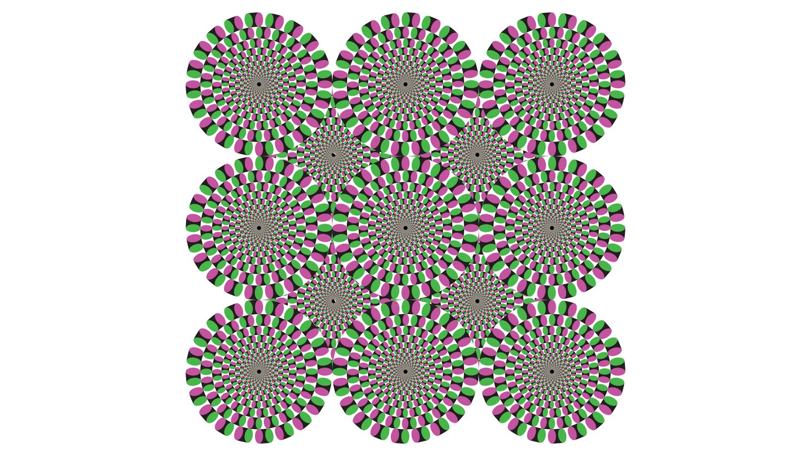 moving optical illusion circles