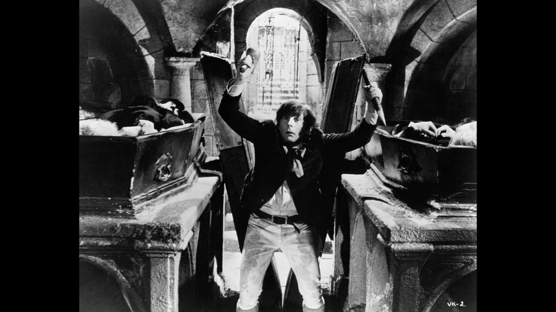 Polanski acts in a scene from "Dance of the Vampires" in 1967.