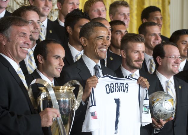 Hail to the Chief. The MLS cup winners pilgrimage to the White House has become an annual tradition. LA Galaxy made the trip after they defeated New England Revolution in the 2014 final.