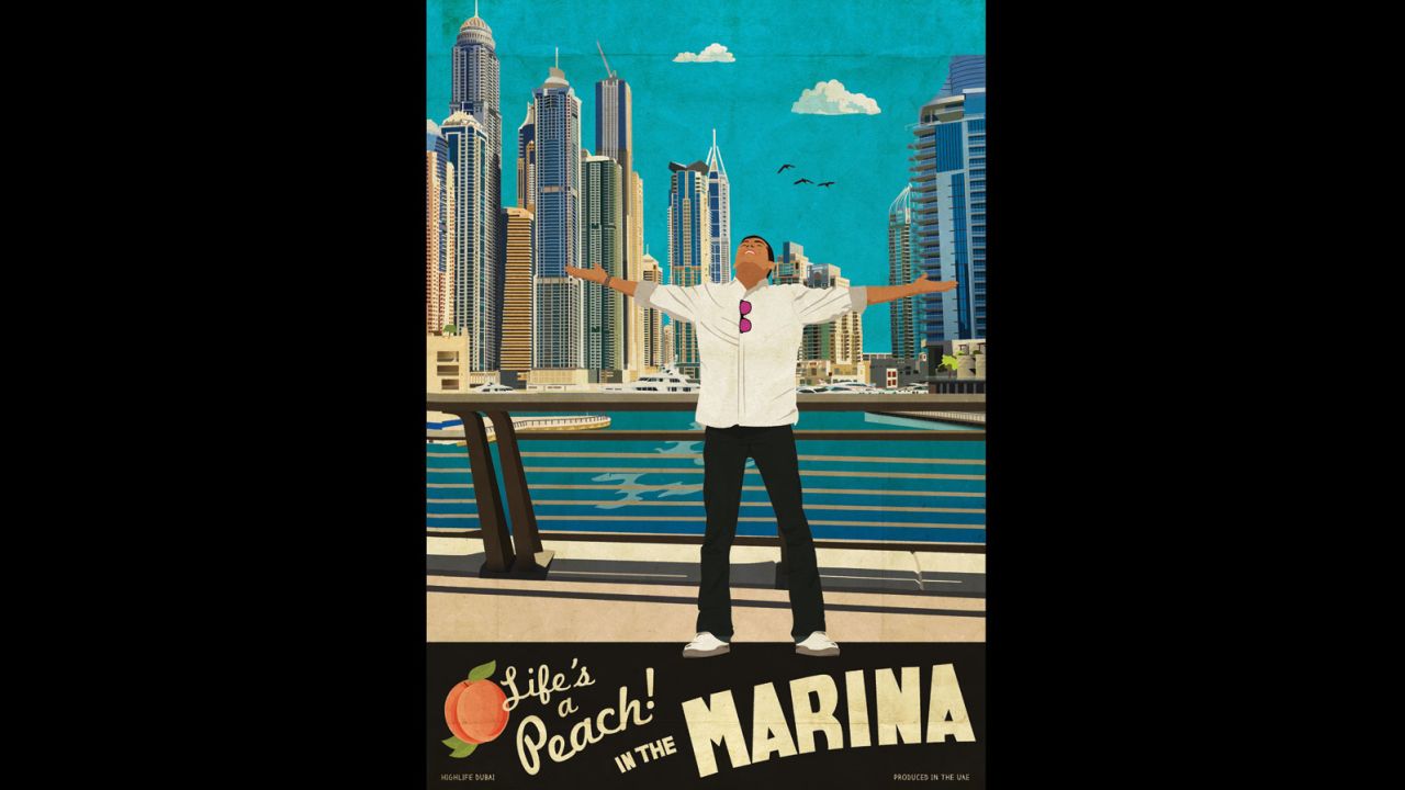 Dubai's Marina: Full of young people with big incomes and few responsibilities.