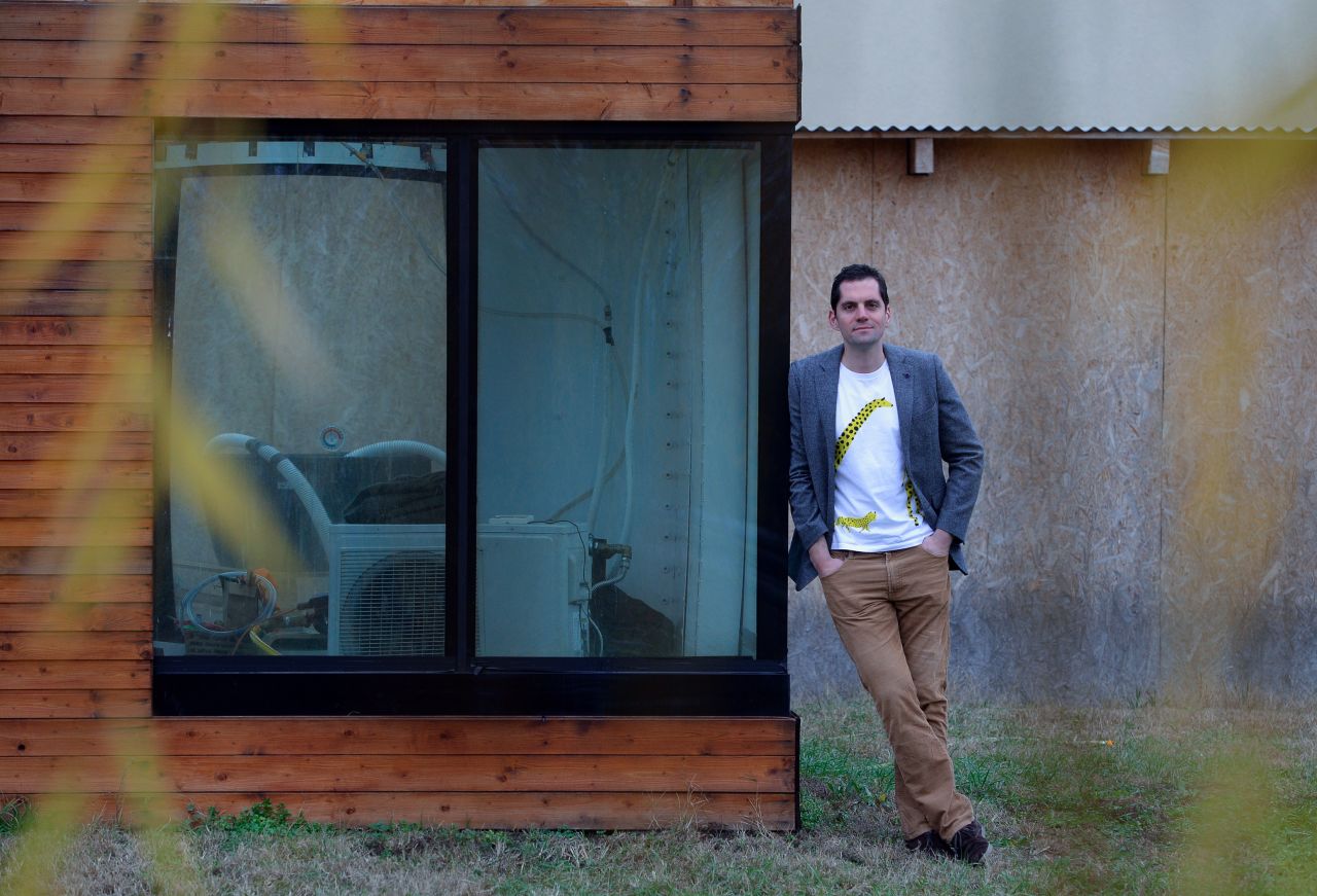 Architect Matyas Gutai has built the world's first water house in his hometown of Kecskemet, Hungary.