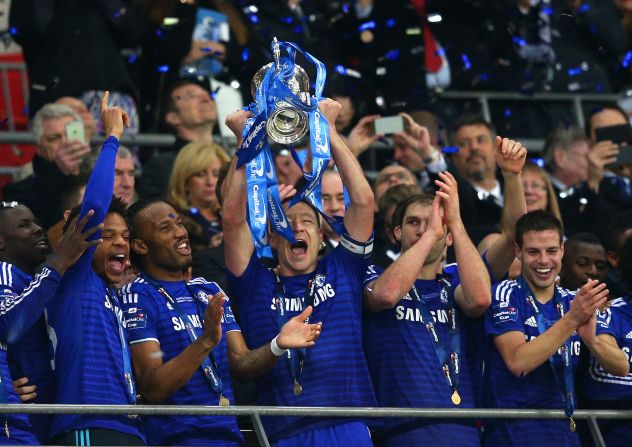 Chelsea gained ample revenge on Tottenham by beating its London city rival 2-0 to hoist the English League Cup at Wembley.