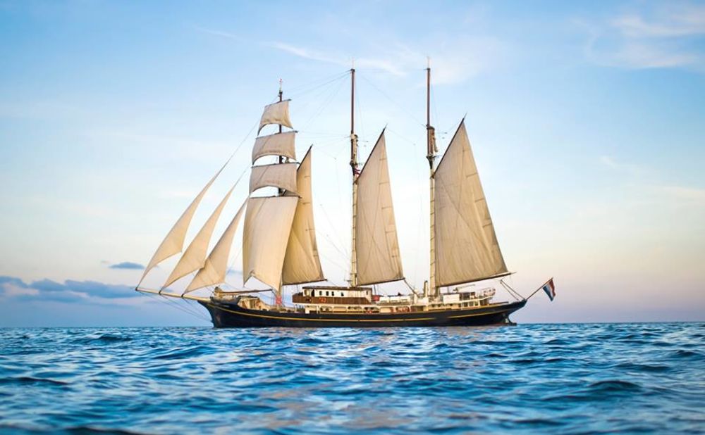 This tall ship takes dozens of students around the globe each year.