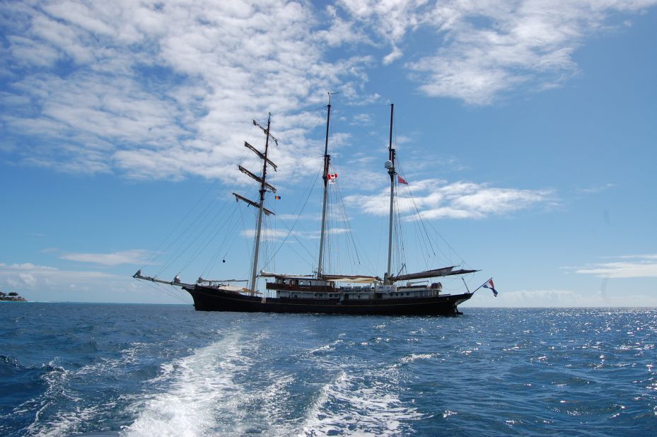 Class Afloat's tall ship is decidedly different to the cruise liner depicted in Breaker High.