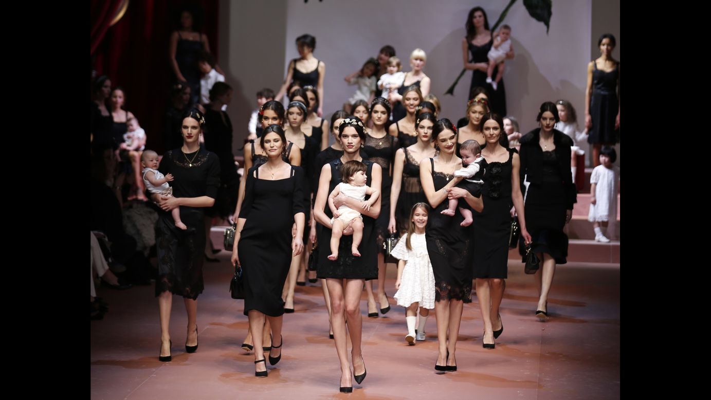 Dolce & Gabbana celebrates motherhood in Milan | CNN