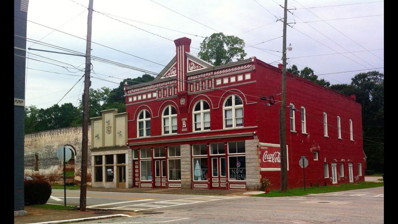 The tiny downtown of sleepy Grantville, Georgia, featured on the hit AMC show "The Walking Dead," is for sale on eBay.