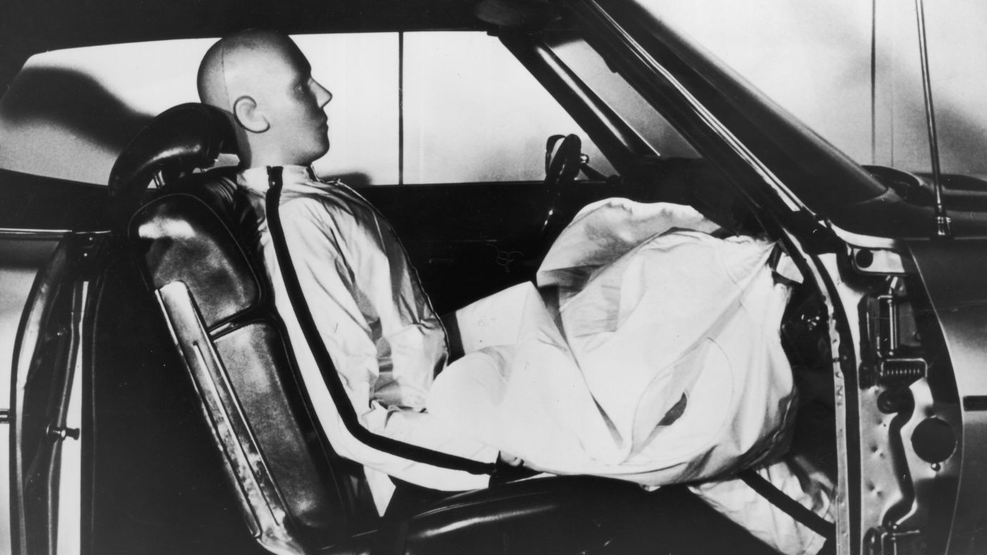 With automobile-related deaths on the rise, there was a need to test the effects of crashes on humans. After a failed trial of using cadavers, automakers looked to <a href="http://invent.org/inductee-detail/?IID=471" target="_blank" target="_blank">Samuel Alderson</a>, who had developed similar testing prototypes of what they needed for the aerospace industry. <a href="http://www.nytimes.com/2005/02/18/national/18alderson.html?_r=0" target="_blank" target="_blank">In 1968</a>, Alderson produced the first crash test dummy for use in auto testing. It was human-like, had joints and was flexible, allowing manufacturers to design effective safety features. The restraints that came into existence <a href="http://invent.org/inductee-detail/?IID=471" target="_blank" target="_blank">are estimated</a> to have saved over 300,000 lives.