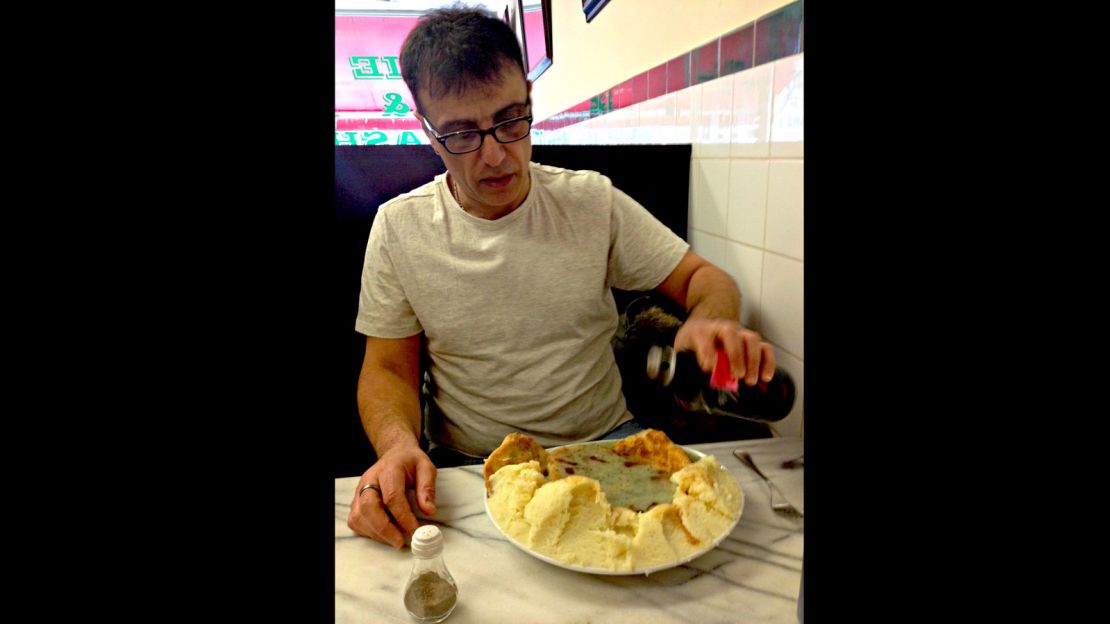 Pie champ Chris Charalambous -- the "Usain Bolt" of the pie eating world.