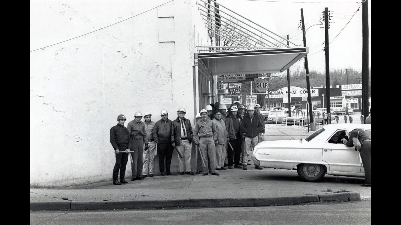 Sheriff's deputies in Selma prepare to confront marchers on "Bloody Sunday."