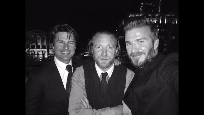 "Here's a pic of me with my dear friends Guy Ritchie and Tom Cruise from my Haig Club London dinner this past Sunday," <a href="index.php?page=&url=https%3A%2F%2Fwww.facebook.com%2FBeckham%2Fphotos%2Fa.146755971570.121766.84218631570%2F10152545968331571%2F%3Ftype%3D1%26theater" target="_blank" target="_blank">said former soccer star David Beckham,</a> right, on Tuesday, March 3.