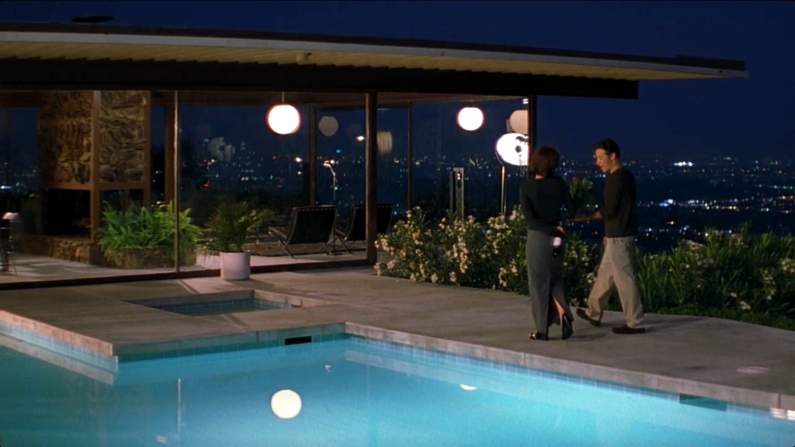 Los Angeles' <a target="_blank" target="_blank">Stahl House</a>, seen here as the home of Jon Stewart's character in "Playing by Heart," has appeared in many films. The two bedroom, two bath midcentury modern house was built for the Stahl family in 1959. <br />