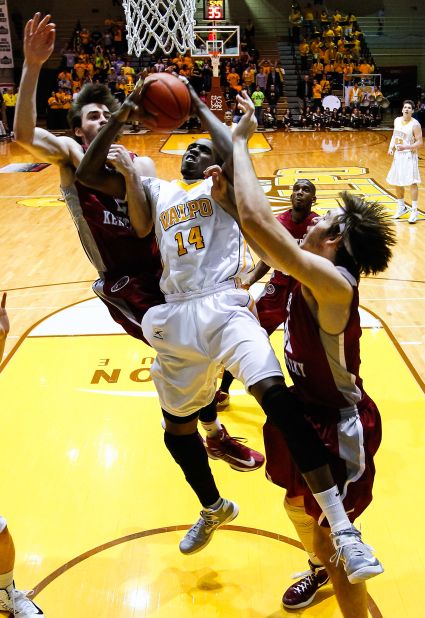 Jamaica-born Vashil Fernandez, a 6-foot-10-inch senior center with the Valparaiso Crusaders, will look to shine during March Madness.