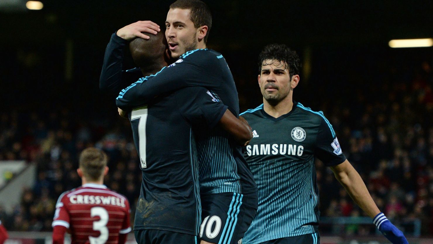 Eden Hazard scored the lone goal in Chelsea's 1-0 win at West Ham in the Premier League on Wednesday. 