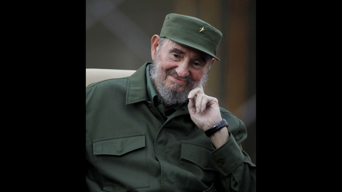 Castro smiles before delivering a speech in Havana in September 2010. He had remained mostly out of sight after falling ill in 2006 but returned to the public light that year.