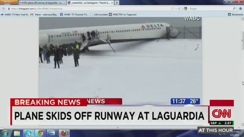 Plane Skids Off Runway At LGA | CNN