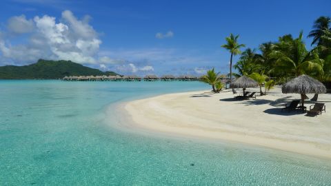 <a href="http://ireport.cnn.com/docs/DOC-1082467">iReporter Cindy Hopper</a> and her husband spent their 34th wedding anniversary in French Polynesia in 2012. Their time on Bora Bora was particularly memorable. "In those waters, there is no place for any negativity. A true peace," she said. Bora Bora is about 165 miles (265 kilometers) northwest of Tahiti in the central South Pacific Ocean.