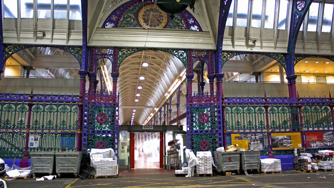 Smithfield Market in London opens at 2 a.m. and works through the night. Most of the work is finished by 7 a.m.