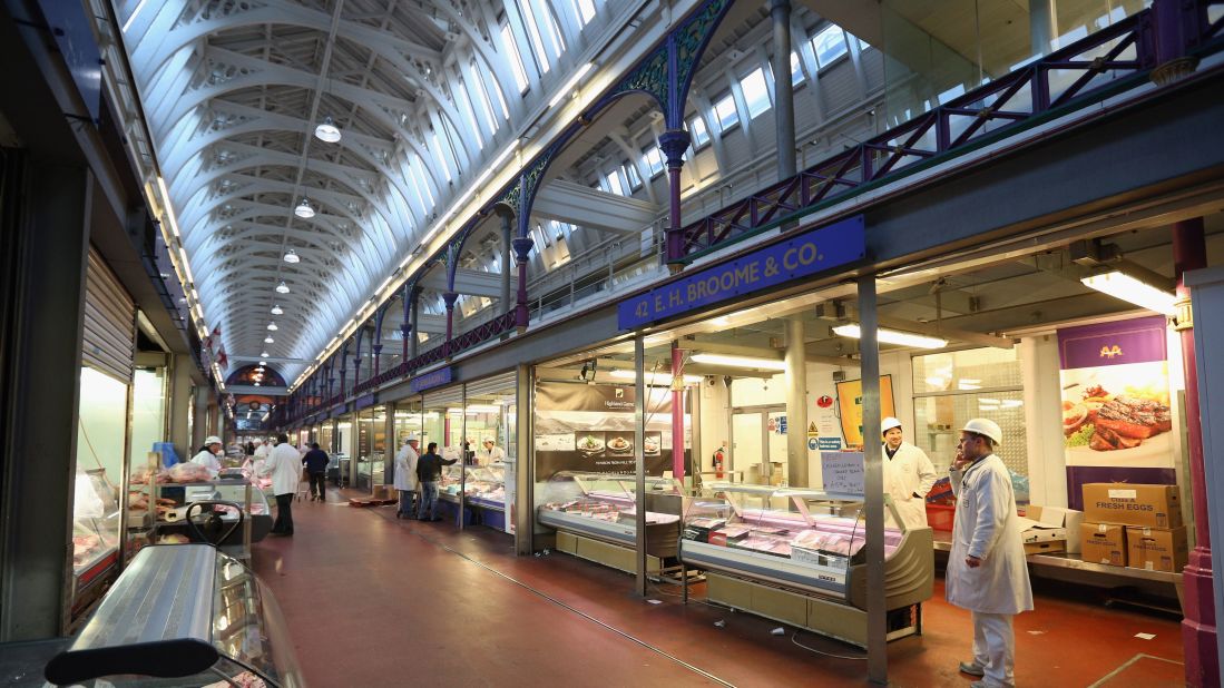 Smithfield Market now benefits from modern refrigeration. Back in 1860 its location on a hill helped bring a steady supply of fresh air.