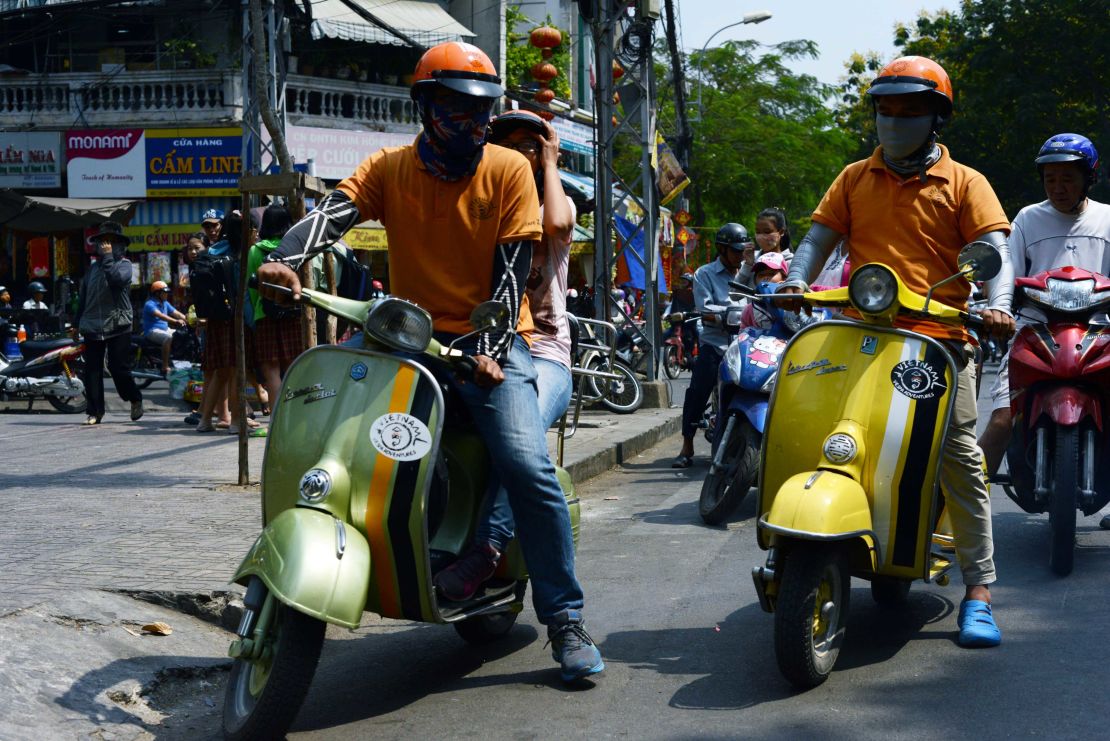 Local drivers, guides and mechanics are part of the crew leading the tour.