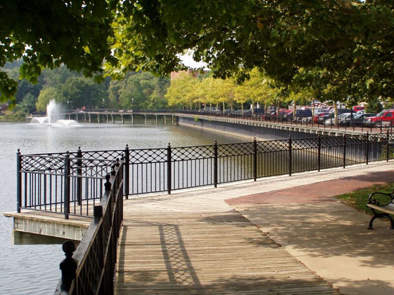 Allegan, Michigan, No. 4 on Budget Travel's list of small towns, boasts a tranquil boardwalk tracing the path of the Kalamazoo River.
