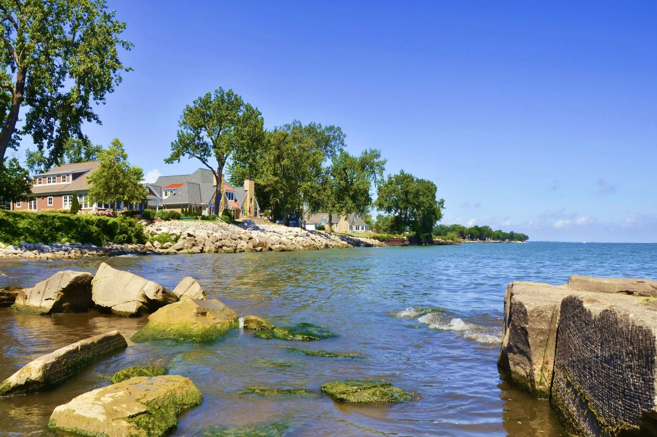 The Huron River meets Lake Erie in Huron, Ohio. Attractions include Sheldon Marsh State Nature Preserve and Nickel Plate Beach.