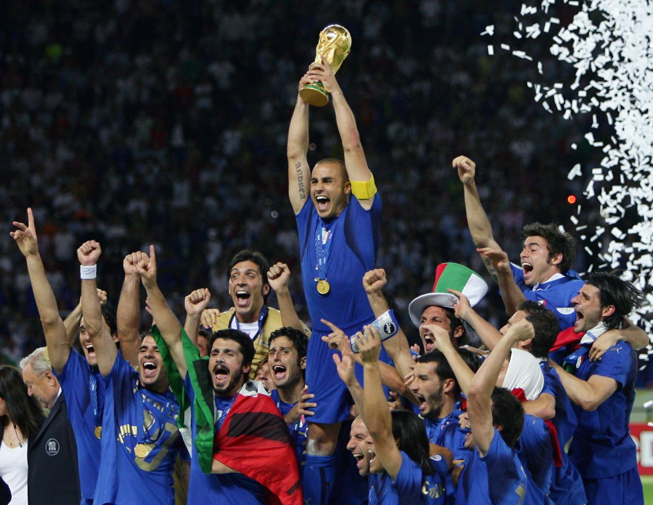 It was Cattelan's native Italy which won the 2006 World Cup, defeating France on penalties in the final.