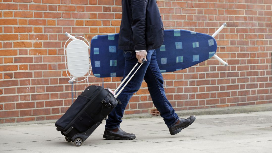 Ironing at home is already a chore, so why take it on your travels? Reduce the need by slipping clothing into plastic dry cleaning bags to keep it crumple free. Or just work the slept-in-a-hedgerow look. 