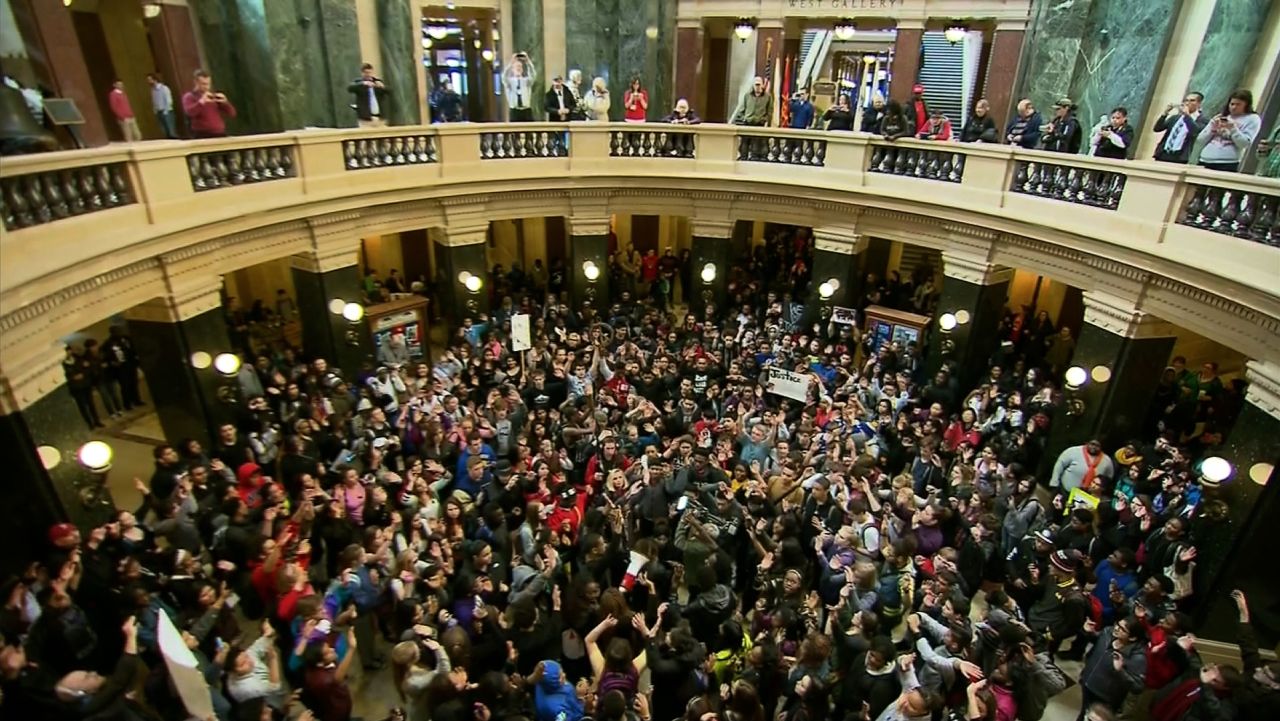 nr madison capitol protests shooting teen