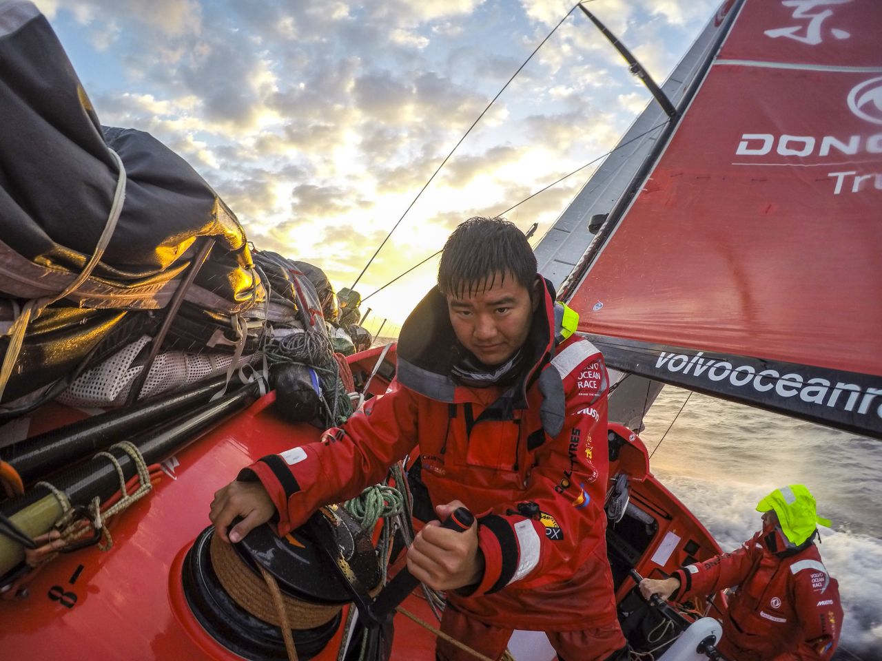 The race kicked off in Alicante, Spain, in October, and will finish nine months later in Gothenburg, Sweden. Sailors must be physically -- and emotionally -- strong to thrive in the world's most savage seas. 