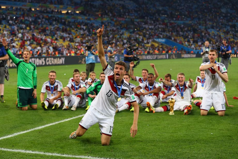 Muller's greatest triumph came in 2014 when he scored five goals to help Germany to its first World Cup triumph since 1990. After mauling hosts Brazil 7-1 in the semifinals, Germany edged past Argentina 1-0 in the showpiece final. 