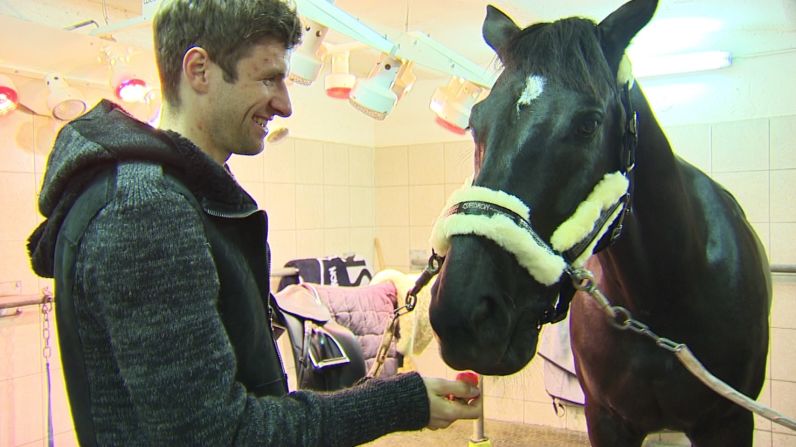 Muller takes a keen interest in Lisa's exploits and spends plenty of time at the stables -- a world away from the stratosphere he usually inhabits. He's particularly interested in breeding and says his dream is for Lisa to one day ride a horse he has bred.