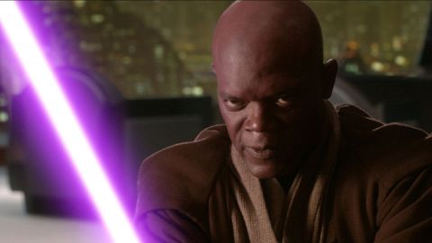 Samuel L. Jackson played Jedi Master Mace Windu in "Attack of the Clones" and "Revenge of the Sith."