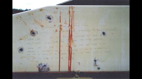 Prosecutors showed the jury photos of what they say are Tsarnaev's writings inside the boat he was captured in.