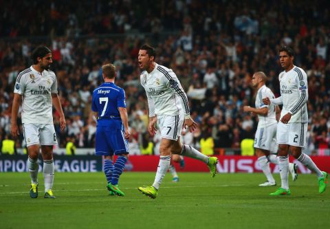 Cristiano Ronaldo headed Real level just five minutes later to restore his side's two-goal aggregate lead.