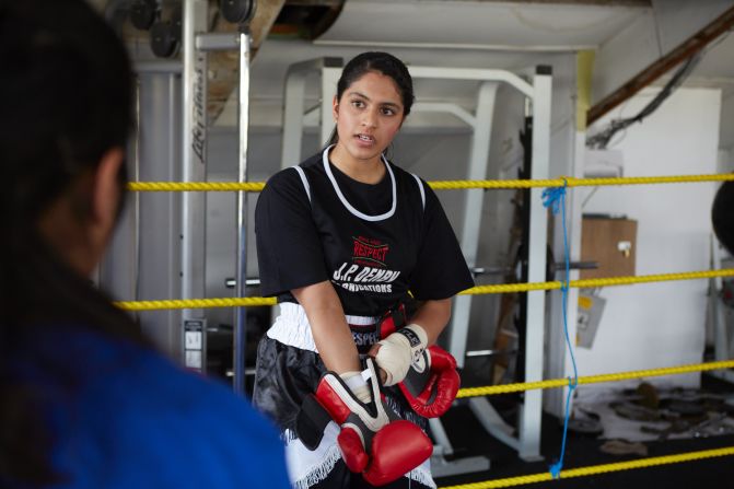 Freyaa Ali says her parents are supportive of her decision to box. The 18-year-old aspires to study medicine and would like to carry on acting at university.