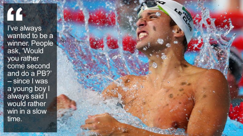 It was always going to take an extraordinary performance from a very talented swimmer to beat Michael Phelps at his favorite event in an Olympic final. <a href="index.php?page=&url=https%3A%2F%2Fwww.cnn.com%2F2015%2F03%2F11%2Fsport%2Fchad-le-clos-phelps-swimming-south-africa%2Findex.html" target="_blank">Read more</a> 