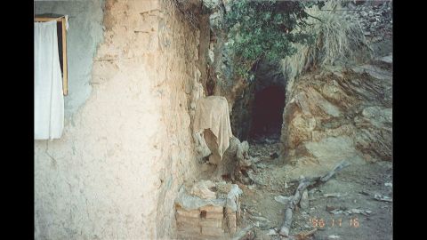 A secret passageway is seen at Tora Bora. Bin Laden told his sons that they must know their way out of the mountains in case of war.
