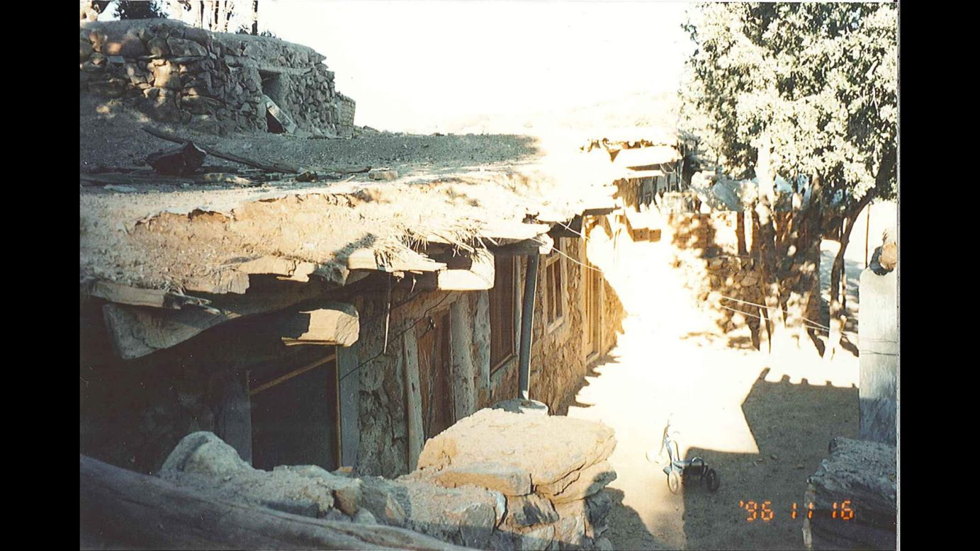 The exterior of bin Laden's hideaway was made of mud and stone.