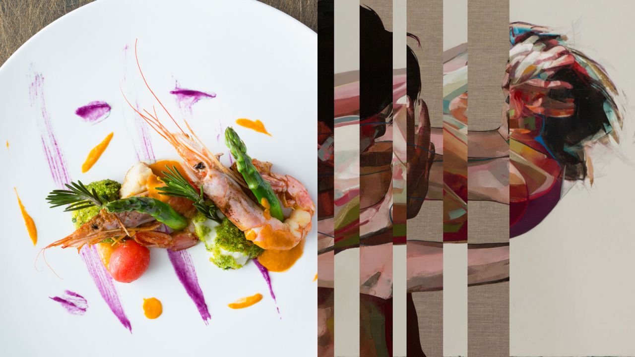 This dish, created by Paolo Morresi of Armani/Aqua, features prawn and veal sweetbreads, served with bocconcini, mozzarella and pine nuts.<br />Morresi says the the dish mirrors the emotive and expressive feeling of Simon Birch's 2014 work "The Cutter." <br />Special menu is available until March 31.<br /><a href="http://armaniprive-hk.com/" target="_blank" target="_blank"><em>Armani/Privé</em></a><em>, 2/F, Landmark Chater (Chater House), 8 Connaught Road, Central, Hong Kong </em>