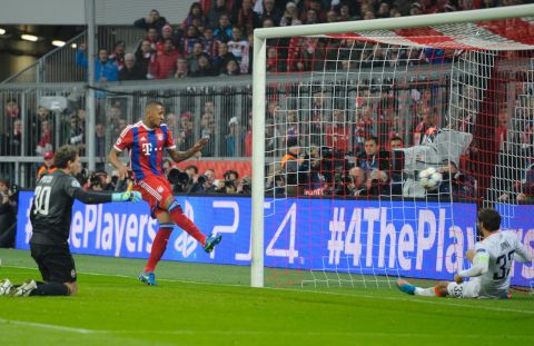 After Robert Lewandowski had hit the post with a header, Bayern's pressure finally told when Jerome Boateng tapped home from close range after the Polish striker's shot had been saved. Goals from Franck Ribery, Muller, Lewandowski and Holger Badstuber followed in the second half.