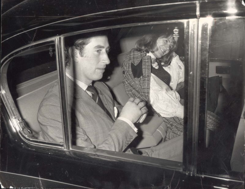 Charles and Camilla are seen together in February 1975. They met in the early 1970s at a polo match at Windsor Great Park.