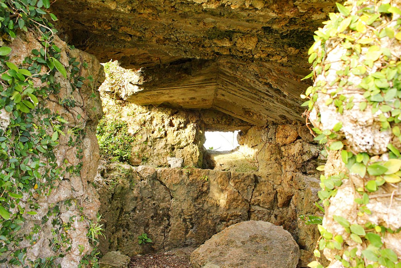 Japanese WWII observation post in Nakagusuku Village.